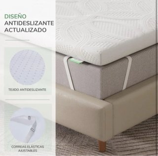 Topper Viscoelástico 120x190x5cm NUEVO