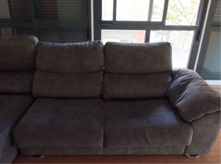 Sofá Chaiselongue Gris Tela
