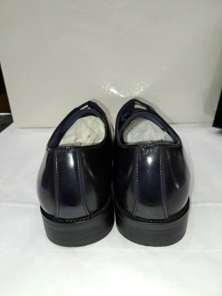 Scarpe uomo derby similpelle blu tg. 44