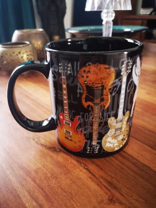 Taza Hard Rock Cafe Madrid Cerámica Negra