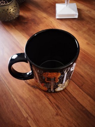 Taza Hard Rock Cafe Madrid Cerámica Negra
