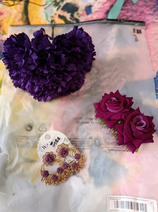 Vestido Flamenca Lunares Morado Talla XL a XXL