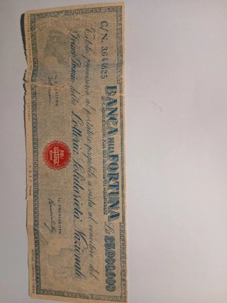 Biglietto Lotteria Nazionale Solidarietà Nazionale