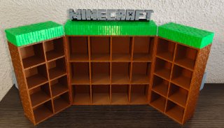 Expositor Minecraft Figuras Kinder Joy