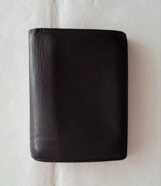 Cartera de piel negra Yanko