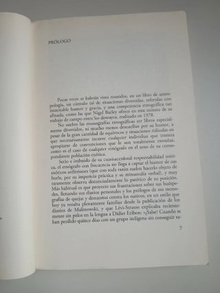Libro "El antropólogo inocente"