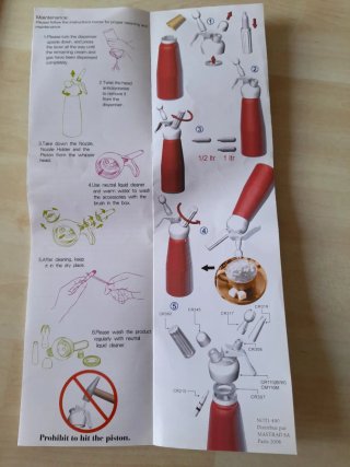 Sifón para nata Mastrad