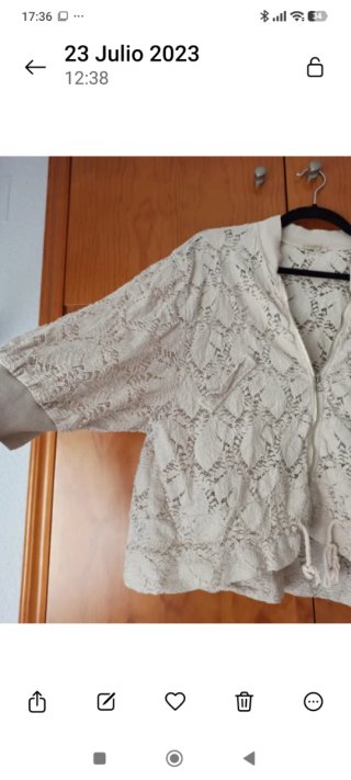 Chaqueta Verano Beige Talla Única