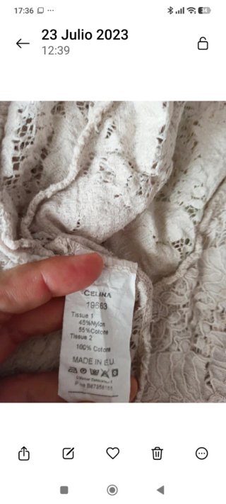 Chaqueta Verano Beige Talla Única