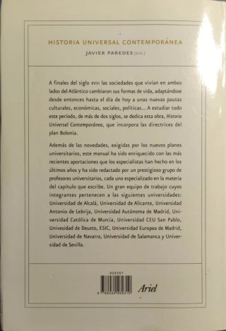 Historia universal contemporánea.