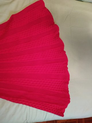 Vestido Zara Rojo Volante