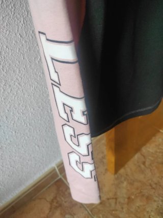 Sudadera Lefties Negra y Rosa Talla XS