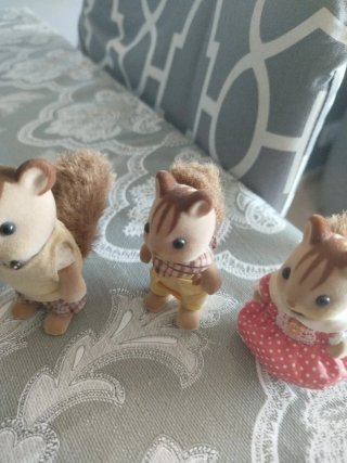 Familia de Ardillas Sylvanian Families