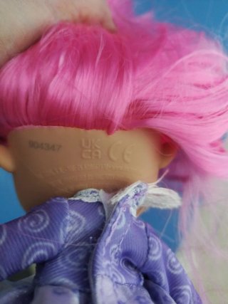 Bambole bimba con capelli azzurri e rosa