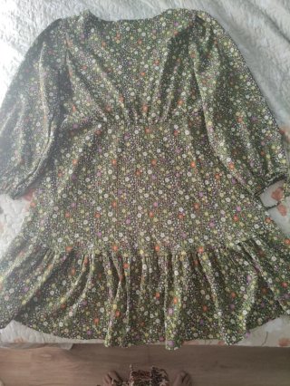 Vestido corto estampado floral