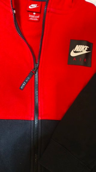 Sudadera Nike Air Roja y Negra