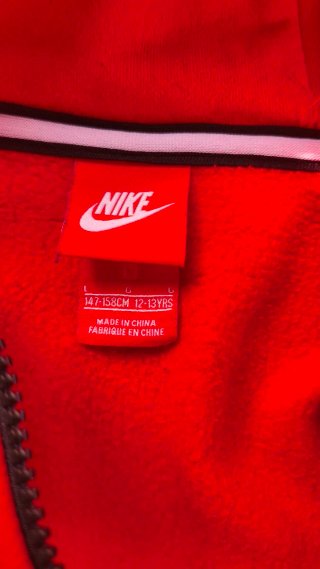 Sudadera Nike Air Roja y Negra
