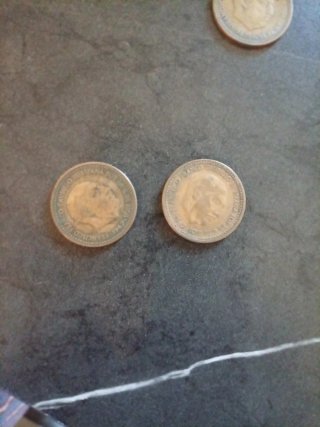 Lote 10 monedas 1 peseta Franco
