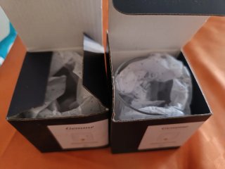 Set 2 Bicchieri Vetro con Gemme Dorate