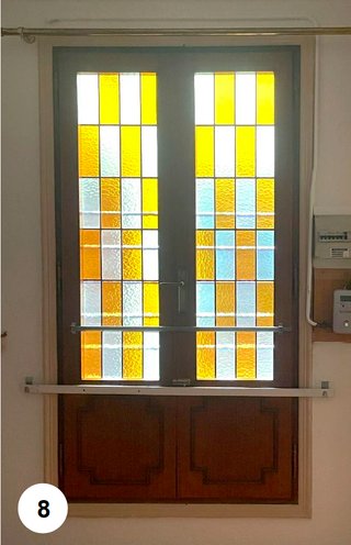 Ventana doble vitral catedral