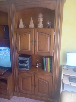 Mueble salón madera 220x330