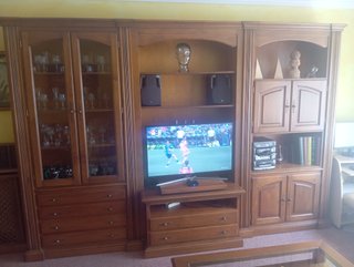 Mueble salón madera 220x330