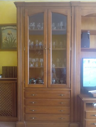 Mueble salón madera 220x330