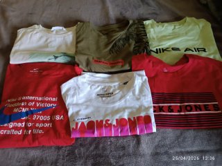 5 Camisetas Niño M/C. Nike. Venta individual  tmb