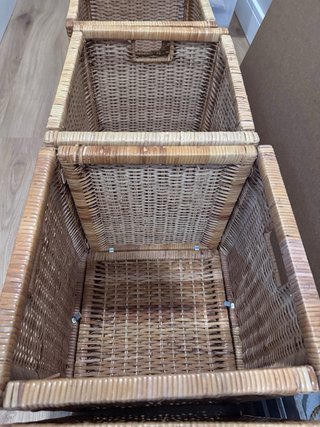 4 Cestas de mimbre Ikea