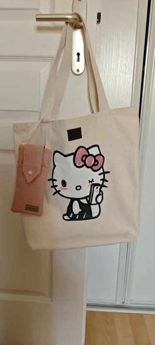 Bolsa Tote Algodón Hello Kitty