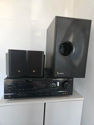 Sherwood Amplificador AV + 2 Altavoces Infinity