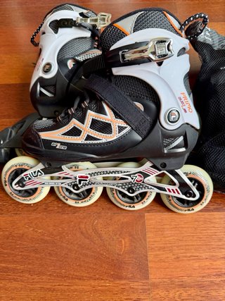 Patines en línea Fila Talla 38+ Casco y Proteccion