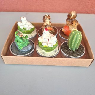 Mini portacandele mosaico