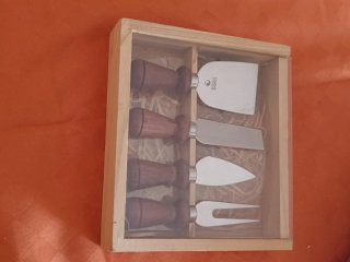 Set Coltelli Formaggio Kharma Living Legno Metallo
