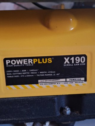 Sierra de marquetería Powerplus