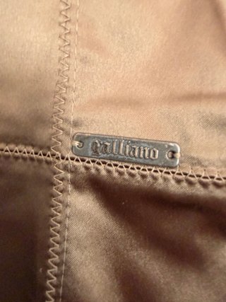 Abito John Galliano donna marrone/oro