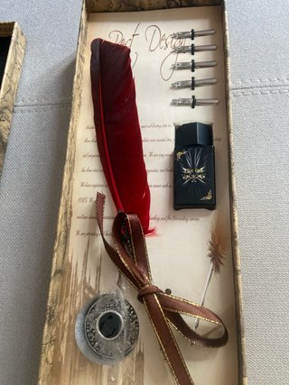 Estuche Pluma Estilográfica Mapa Antiguo