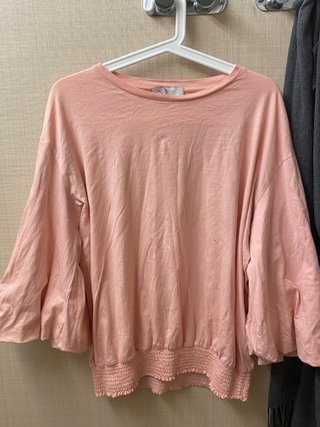Blusa rosa manga mariposa Talla L