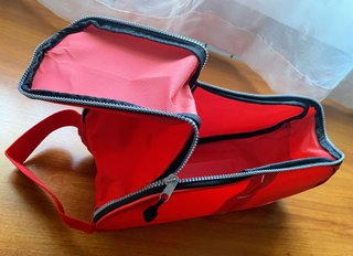 Bolsa porta zapatos roja Unisex nueva
