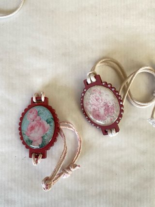 Lote 4 Colgantes Vintage Estilo Shabby Chic