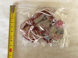Lote 4 Colgantes Vintage Estilo Shabby Chic