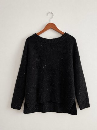 Jersey negro lentejuelas