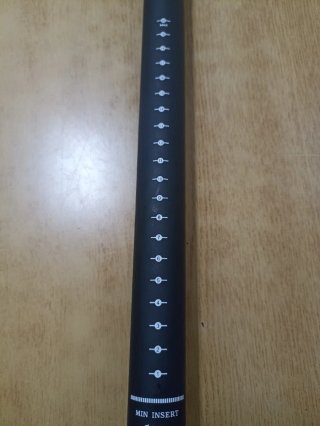 Tija nueva carbono mate liso ud eston retroceso