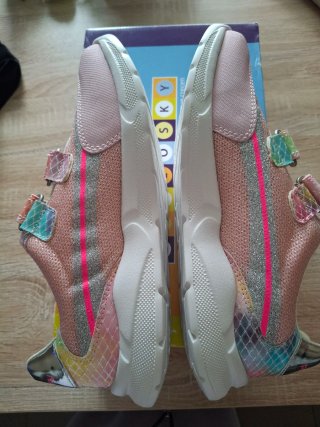Tenis Pablosky Rosa Brillante Tira Velcro