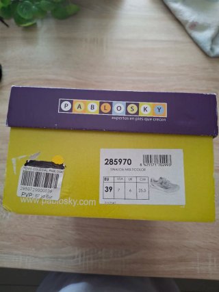 Tenis Pablosky Rosa Brillante Tira Velcro