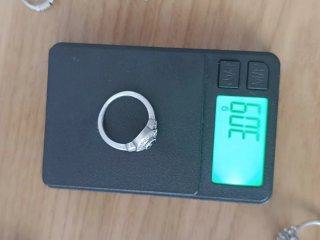 Anillo de Plata y Circonita Negra - Estilo Vintage