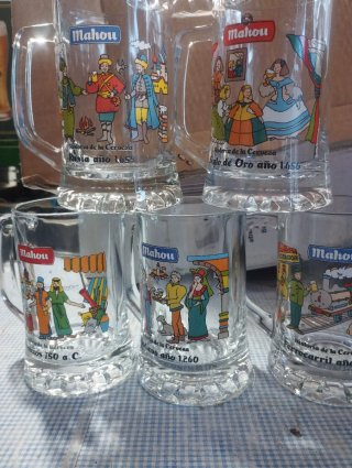 Bicchieri da Birra Mahou Collezione Storia