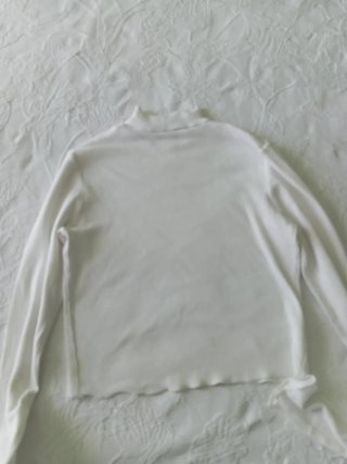 Jersey fino Pull&Bear blanco crudo T S