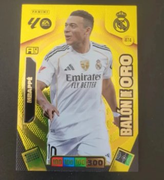 Mbappé Balón de Oro Adrenalyn 25-26