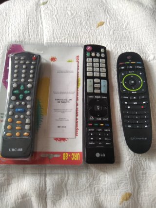 Mandos TV URC-8B univ, LG y Movistar, todos por 6€